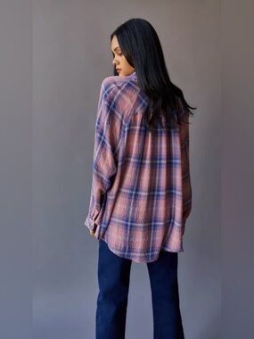 Urban Outfitters BDG Keanu plaid flannel button down shirt